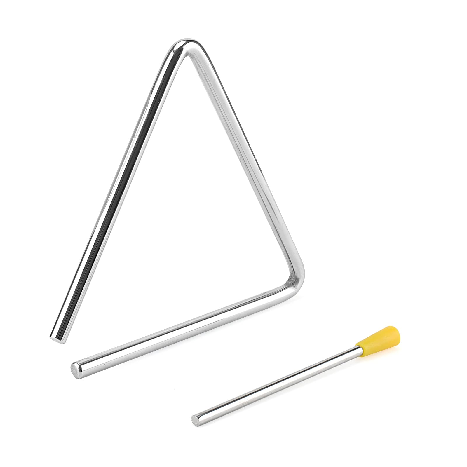 Soujap 12 Pack 6 Inch Triangle Instrument, Musical Steel Triangles With Striker, Hand Percussion Triangle Instrument For Music C