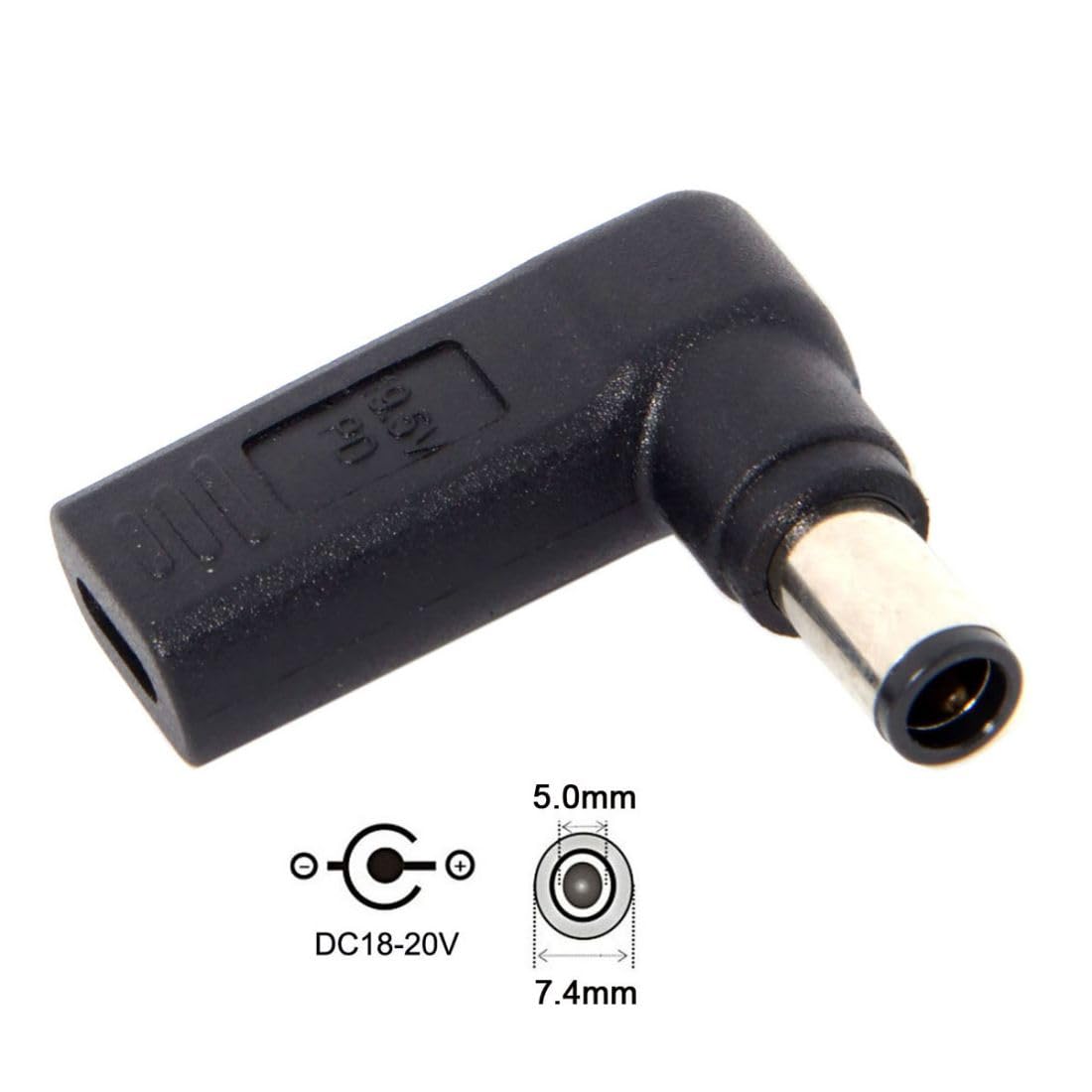 Chenyang Usb C To Dc 7.4X5.0Mm Pd 65W Emulator Trigger Converter Adapter