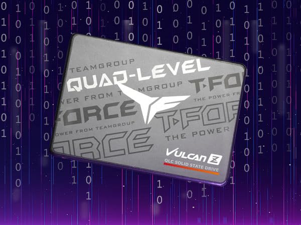 Teamgroup T Force Vulcan Z 1Tb Slc Cache 3D Nand Qlc 2.5 Inch Sata Iii Internal Solid State Drive Ssd (R/W Speed Up To 550/500 M