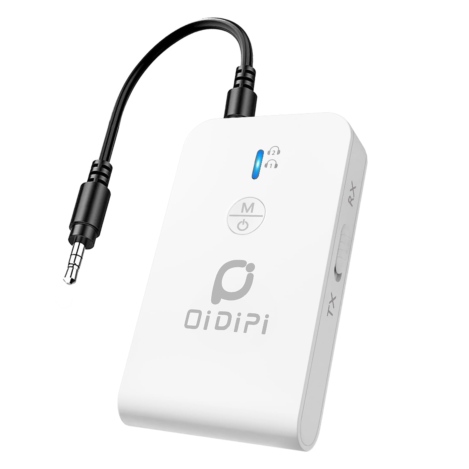 Airplane Blutooth 5.3 Receiver & Transmitter For Airpods Or Headphones, Bluetooth Adapter For Tv, Aptx Low Latency, Wireless 3.5