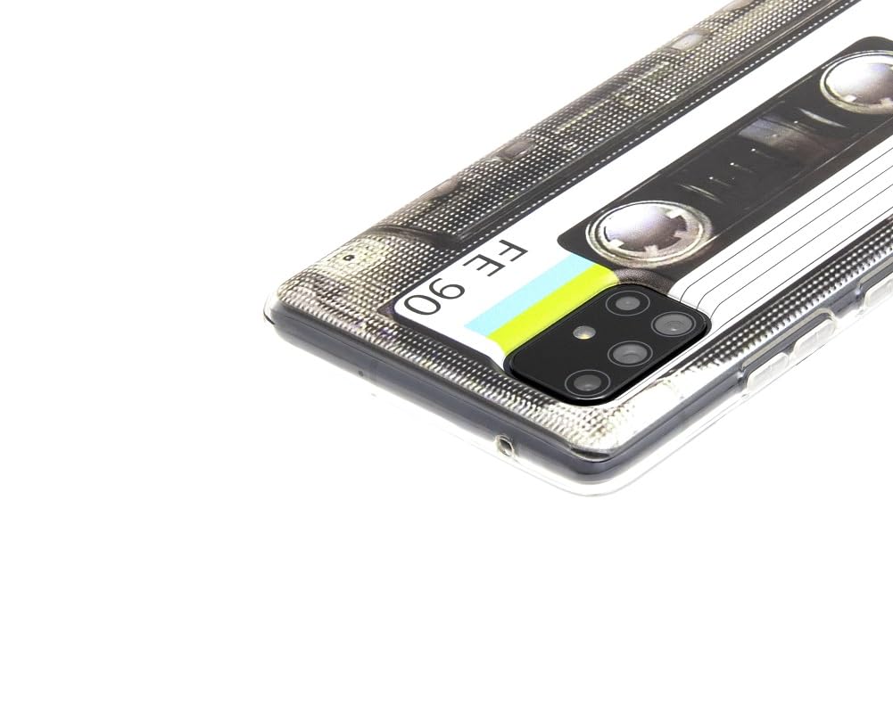 Stinfiztol Compatible With Galaxy A71 5G Case(Non 4G Version),80S Type Music Cassette Case Soft Tpu Cover For Samsung Galaxy A71