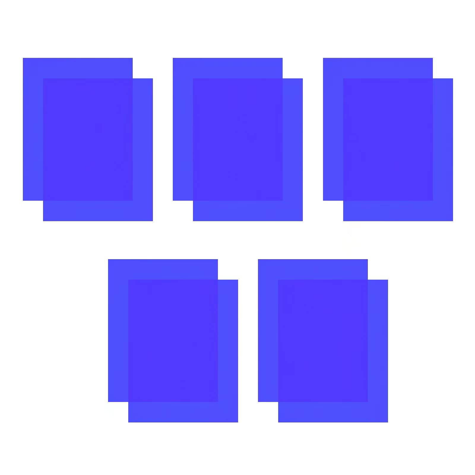 Colored Lighting Gel Filters, 10 Pcs Correction Gel Light Filter Transparent Color Overlays Film Plastic Sheets 8.5 X 11 Inch, F