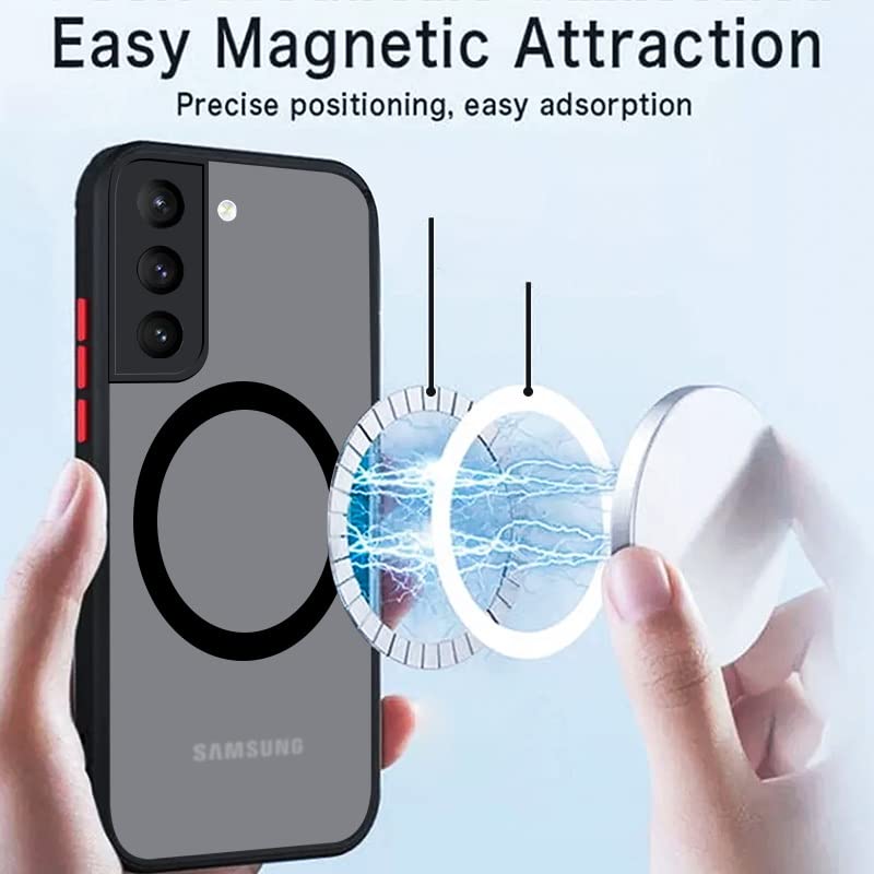 Doowear Galaxy S20 Case Magnetic [Support Magsafe Charger] Wireless Anti-Scratch Shockproof Matte Clear Full Camera Protection S