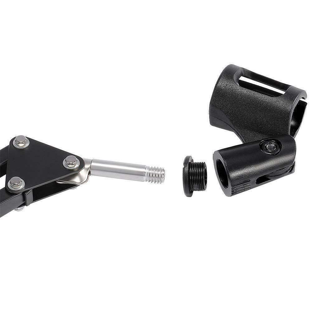 Dragonpad Usa Microphone Scissor Boom Arm With Desk Mount   Black Frame