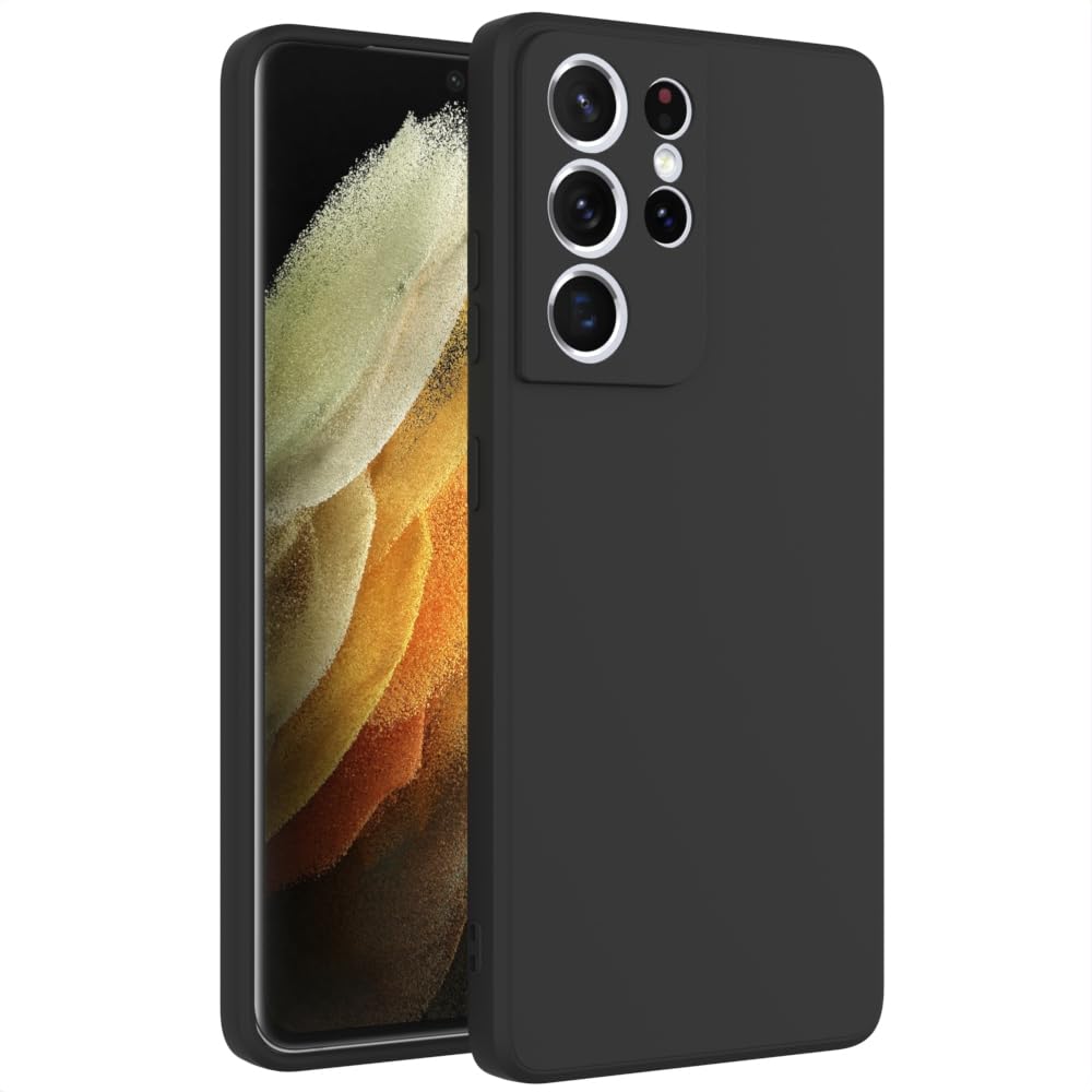 Wogroo For Samsung Galaxy S21 Ultra Case Black, Scratch Resistant With Soft Touch, Slim Thin Phone Cover For Samsung Galaxy S21