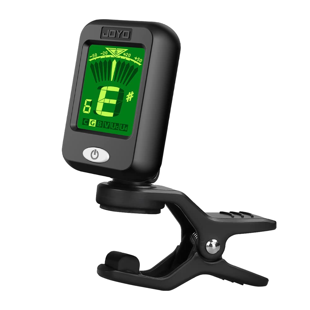 Joyo Clip On Tuner Digital Electronic Tuner For Guitar, Bass, Ukulele, Violin, Mandolin, Banjo Acoustics Calibration Tuner (Jt 0