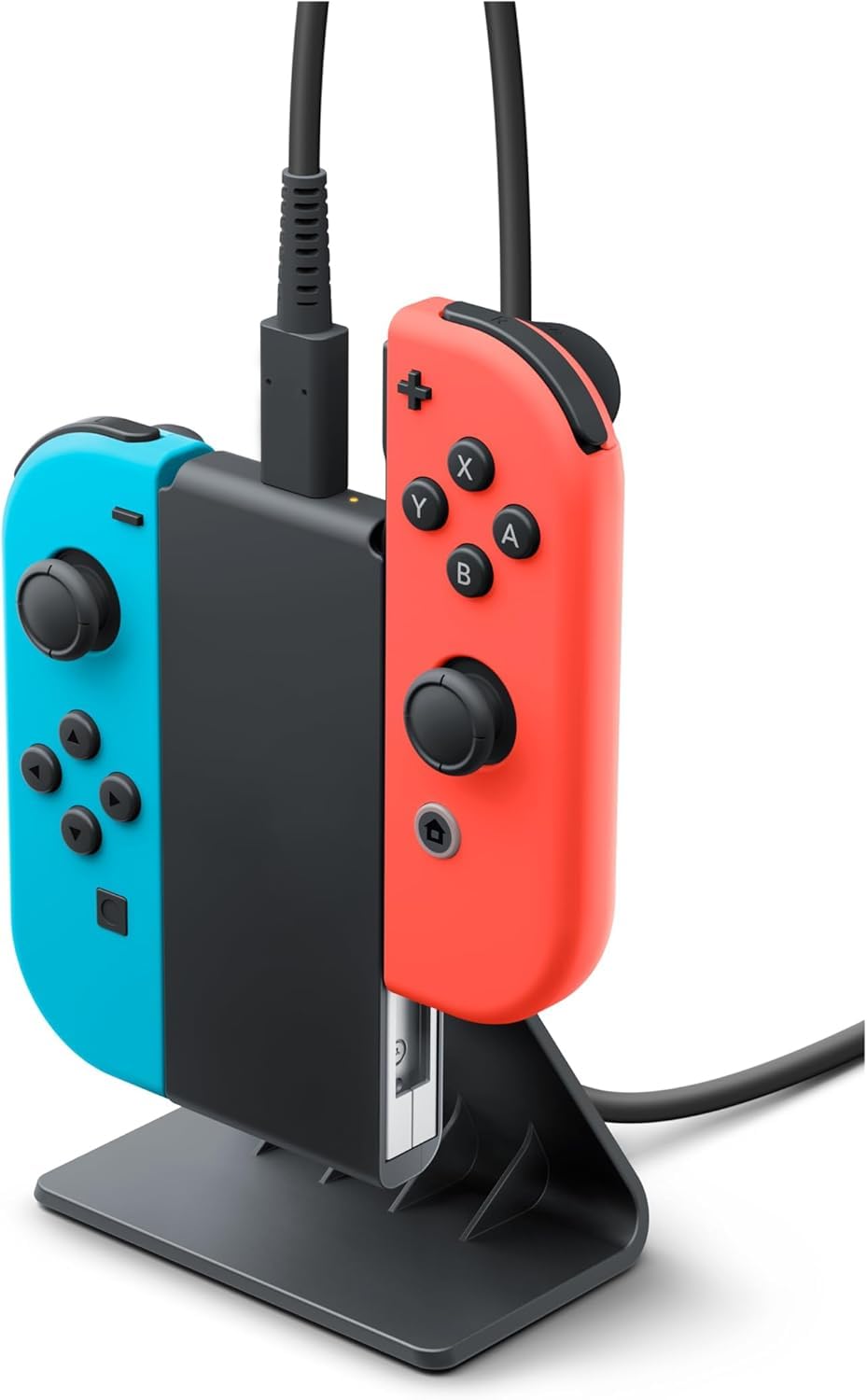 Joycon Charging Stand (Two - Way) - 2 Way Switch Joy Con Controller Charger Charging Accessories with Charging Cable - NOT for J
