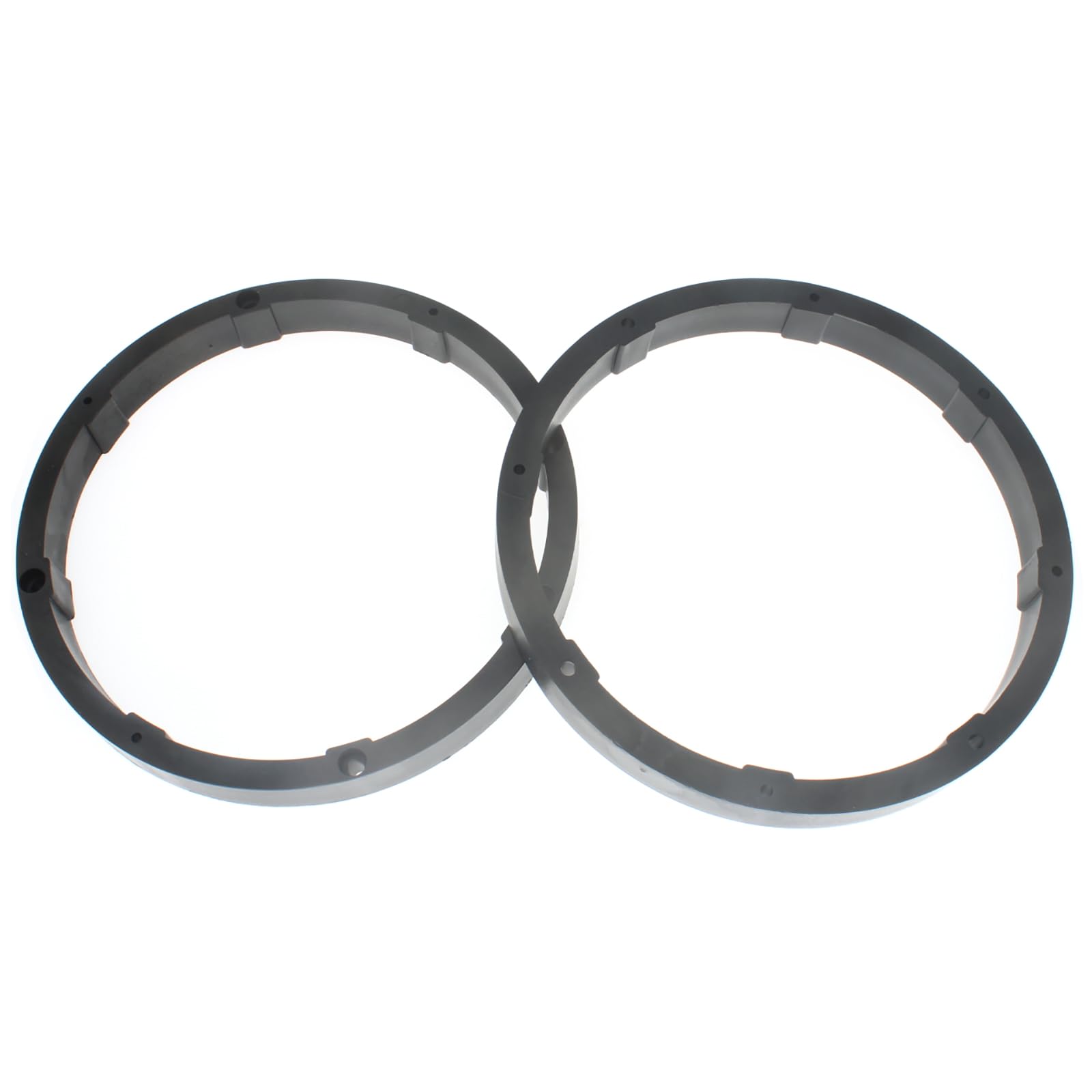 Fdxgyh 2 Pcs 6.5 Inch Auto Car Universal Fit Abs Solid Speaker Spacers Car Stereo Speaker Spacer Adaptor Ring Mounting Bracket (