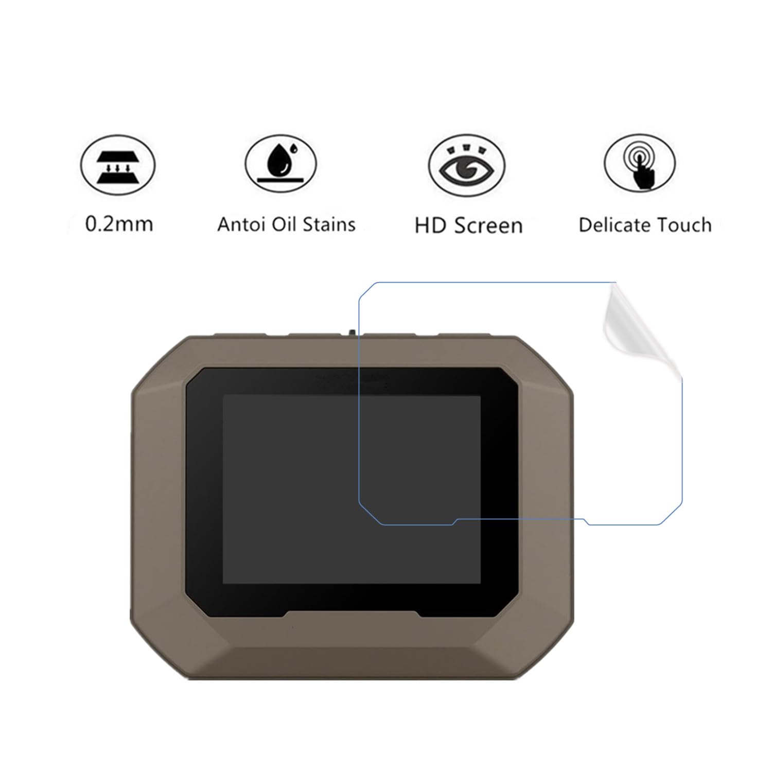 Aemus Screen Protector Compatible For Garmin Xero C1 Pro Chronograph (6 Pack) Hd Pet Protector Film