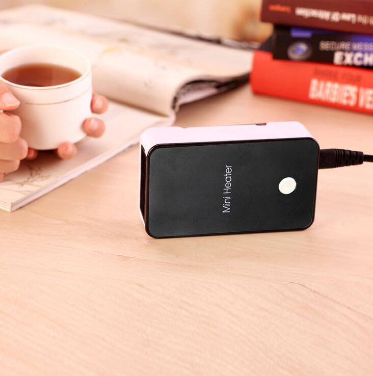 Youcidi Safety Energy Saving Heater Mini Portable Room Office Desktop Electric Fan Heater Air Warmer Black