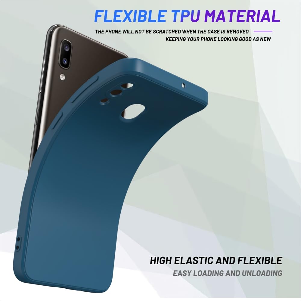 Wogroo For Samsung Galaxy A20 Case Dark Blue, A30 Case Scratch Resistant With Soft Touch, Slim Thin Phone Cover For Samsung Gala