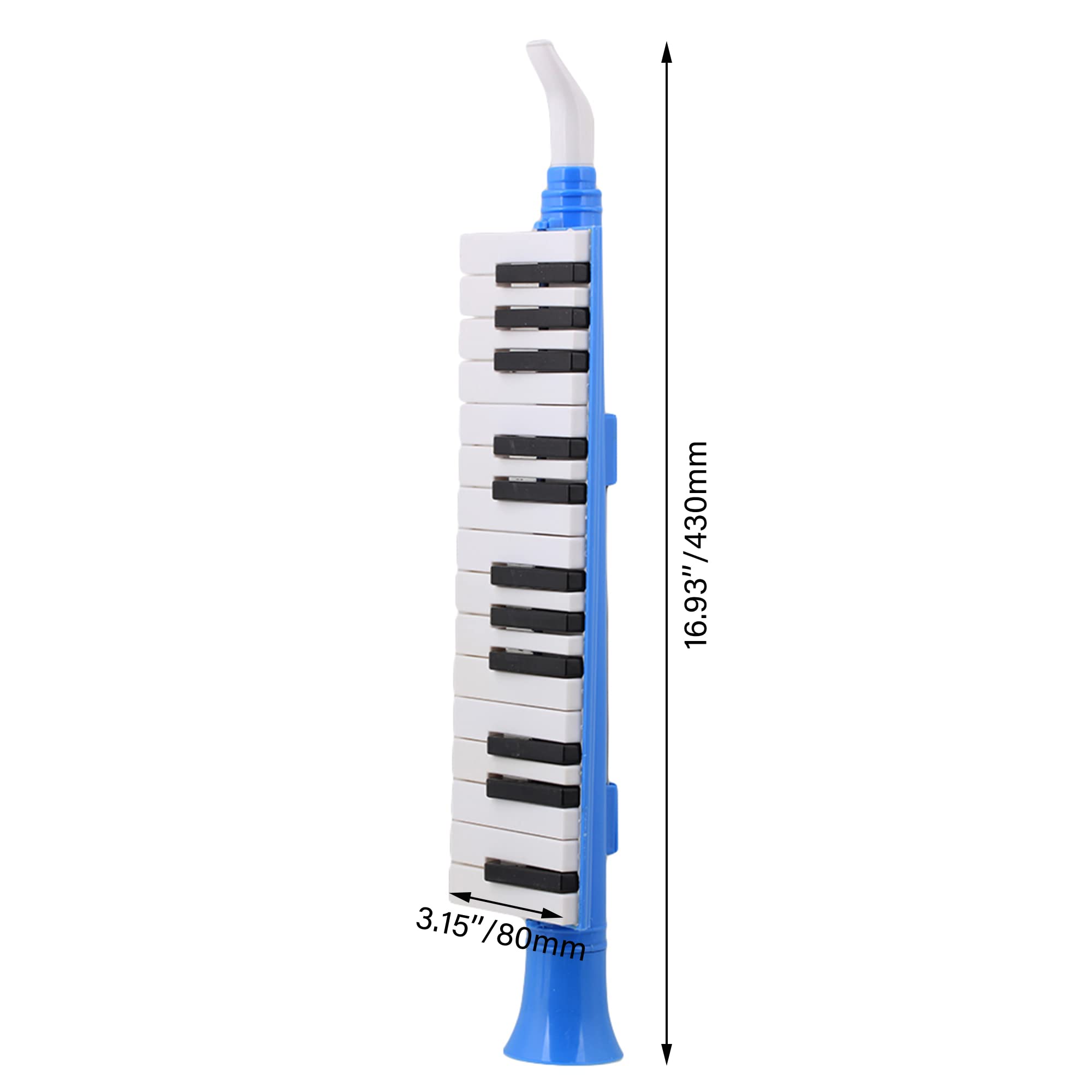 Yibuy 27 Keys Melodica Mouth Organ Wind Piano Qm27A Black White Keyboard