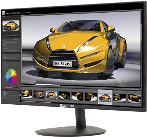 Sceptre E275W 19203R 27 Inch1080P Led Monitor 99% Srgb 2X Hdmi Vga Build In Speakers, Machine Black (E275W 19203R Series)