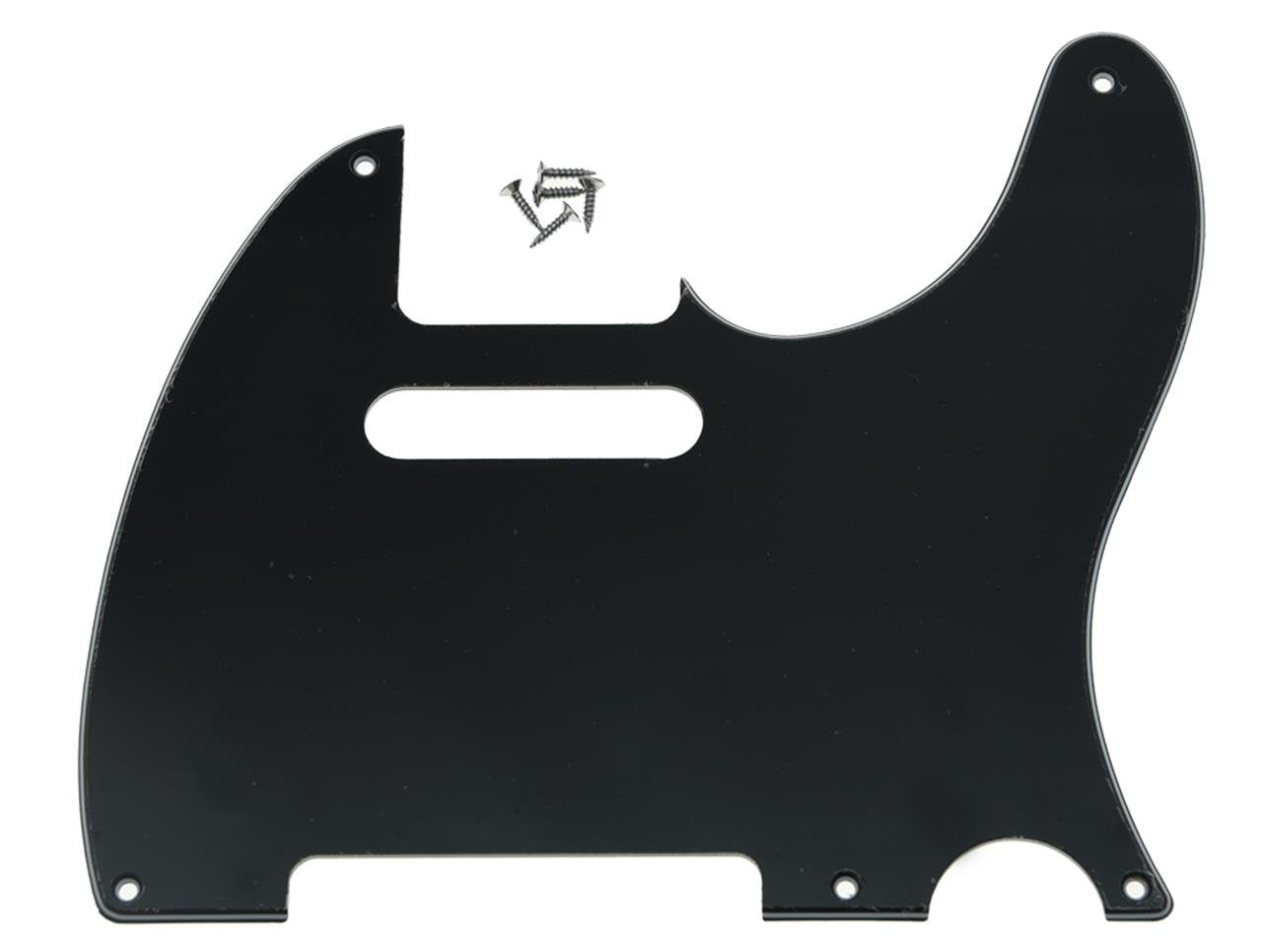 Kaish American Vintage 5 Hole Tele Pickguard Tl Guitar Pick Guard Scratch Plate For Tele/Telecaster Black 3 Ply