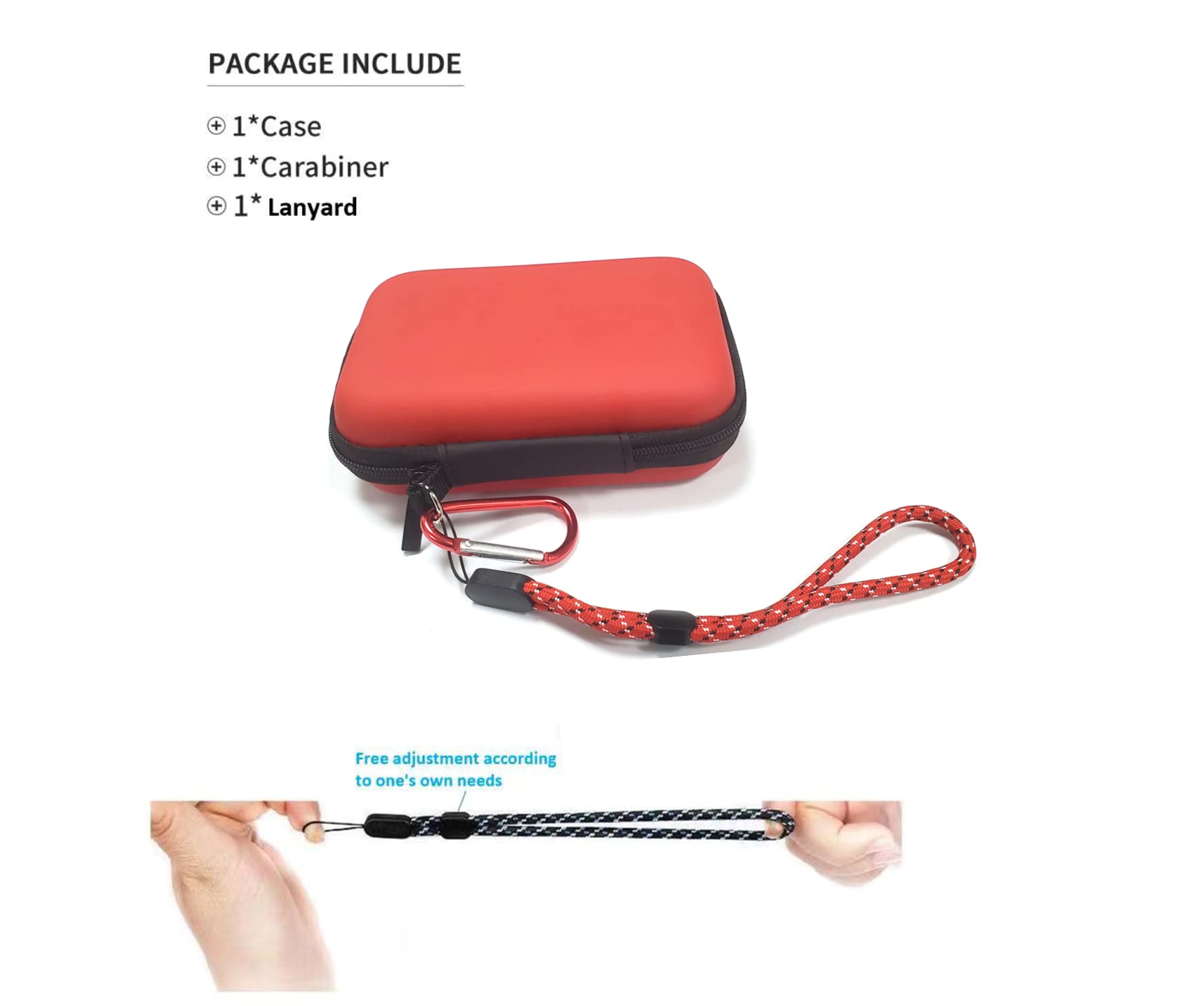 (Only Case) 510 Thread Charger Storage Case, Carrying Battery Bag Pen Case Small Travel Case, Organizer Pouch With Carabiner, Fo