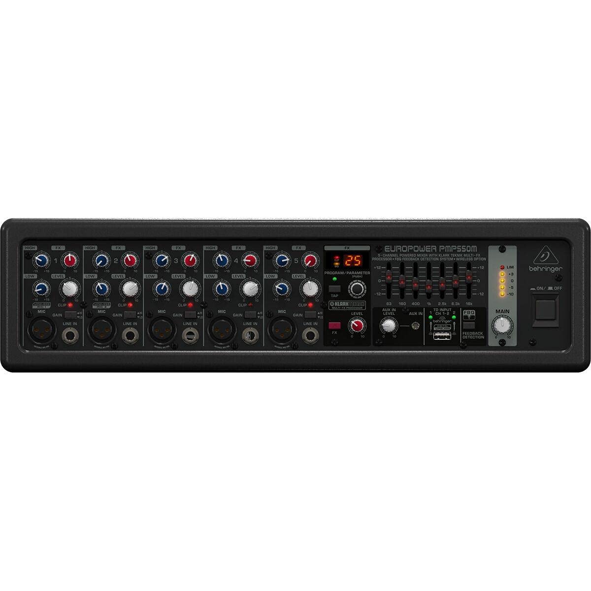 Behringer Europower Pmp550M 5 Channel 500W Powered Mixer