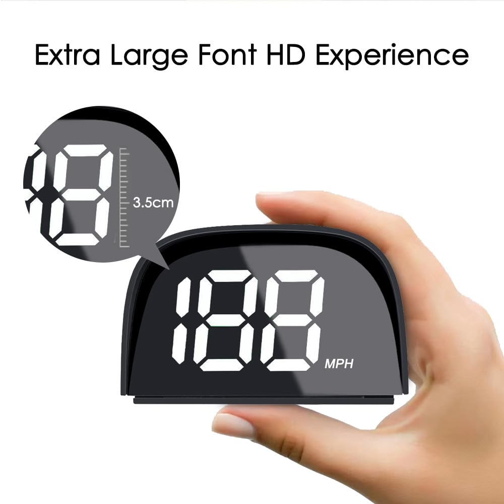 Vjoycar P20 New Car Speedometer Gps Hud Head Up Display, Mph Digital Speed Meter Gauge For Cars Trucks Motorcycle Bike Atv Suv P