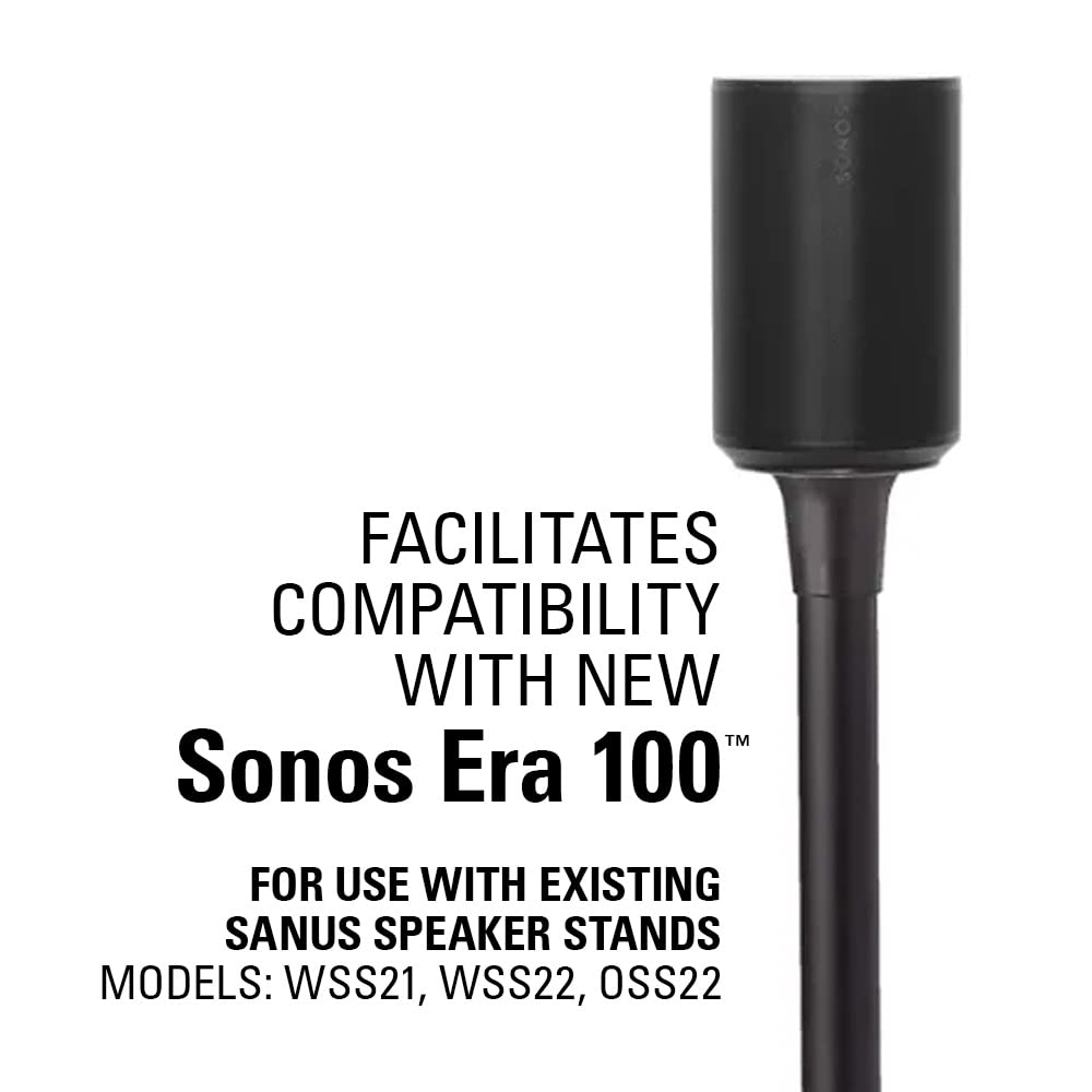 Sanus Upgrade Kit for WSS21/WSS22 Speaker Stands - Black, Plastic & Metal, Compatible with Sonos Era 100™