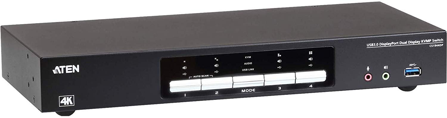 4-Port Usb3.0 4K Dual-View Displayport Kvmp Switch.