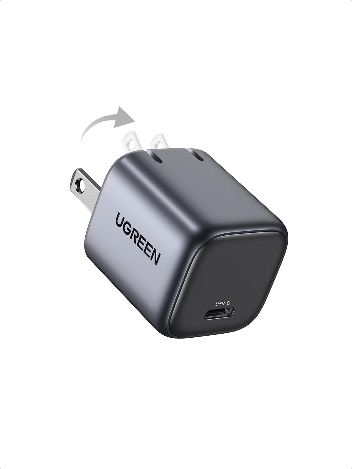 UGREEN 30W USB C Charger for iPhone 17, Nexode Foldable GaN PPS Compact Fast Wall Charger Block, USB-C Power Adapter for iPhone 