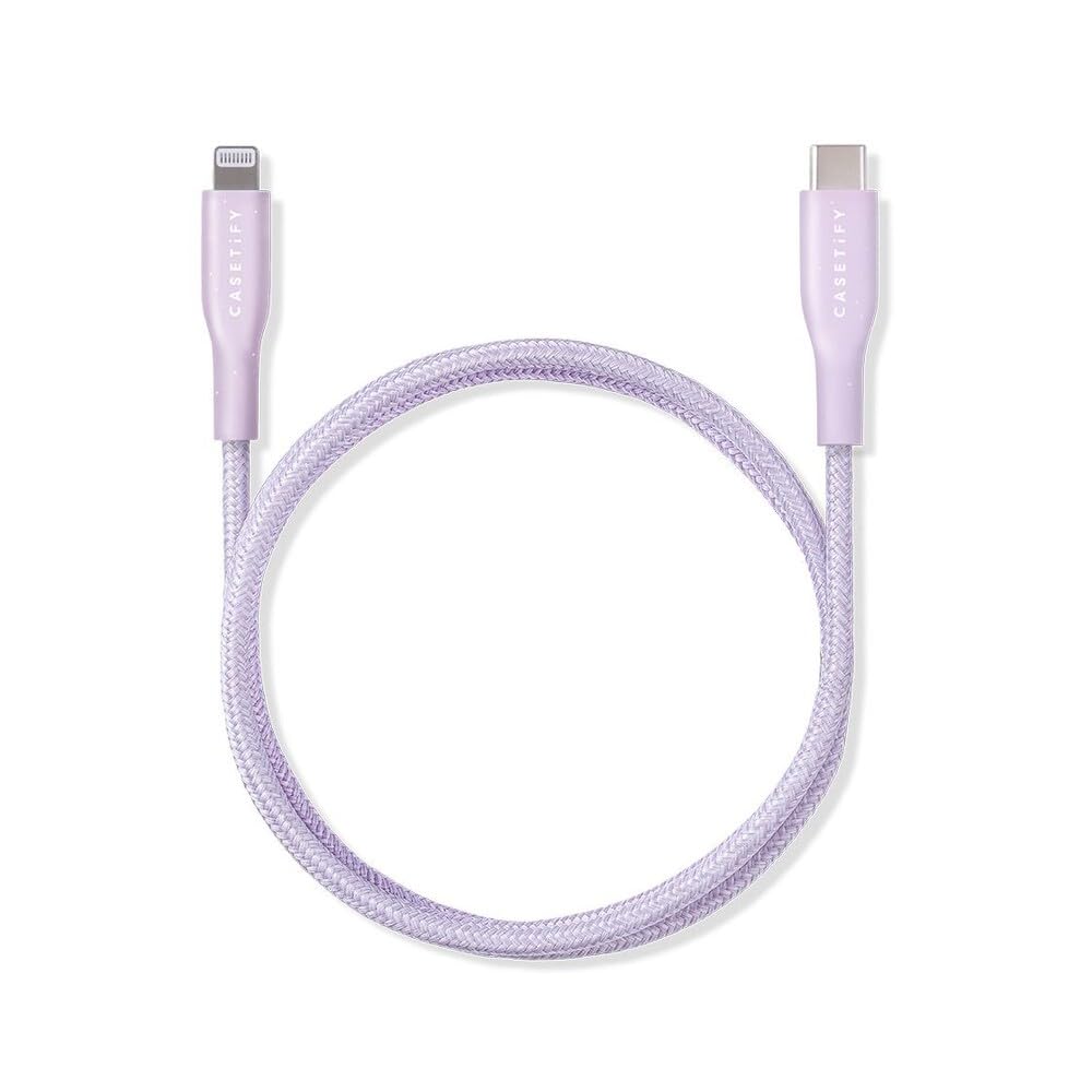 Casetify Powerthru Usb C To Usb C Cable (2M/6.6Ft)   Lavender