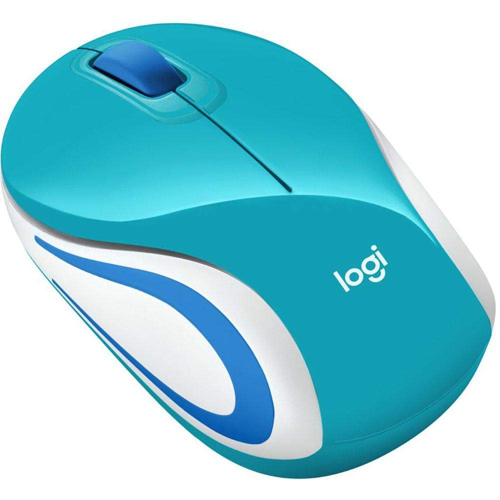 Wireless Mini Mouse M187, Pocket Sized Portable Mouse For Laptops, Teal