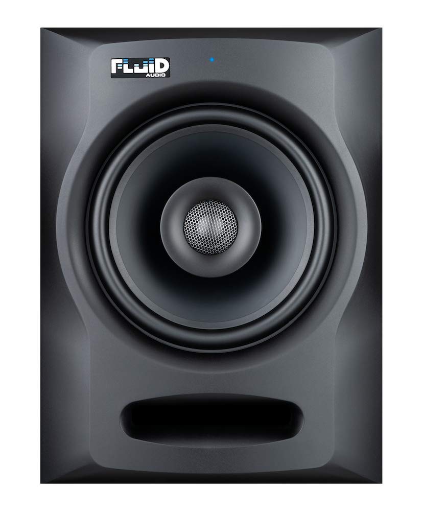 Fluid Audio Fx80 Black : 8' Single Point Source Coax Reference Monitor, Bi Amplified 110W 35Hz   22Khz (+/ 3Db)