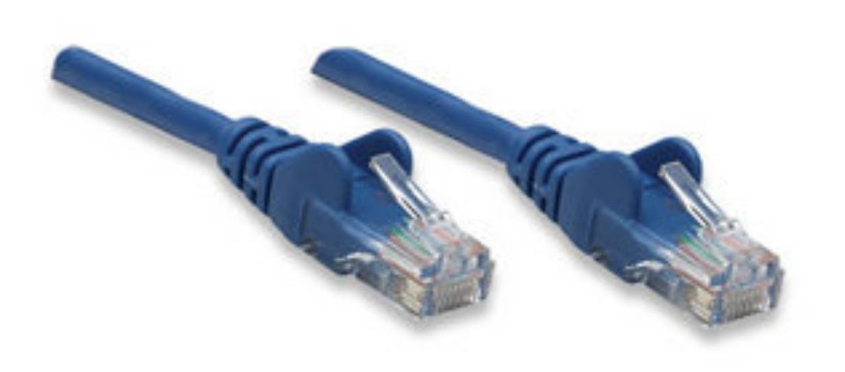 Intellinet 1.5 Feet Network Solutions Cat5E Rj 45 Male Utp Patch Cable, Blue (325905)