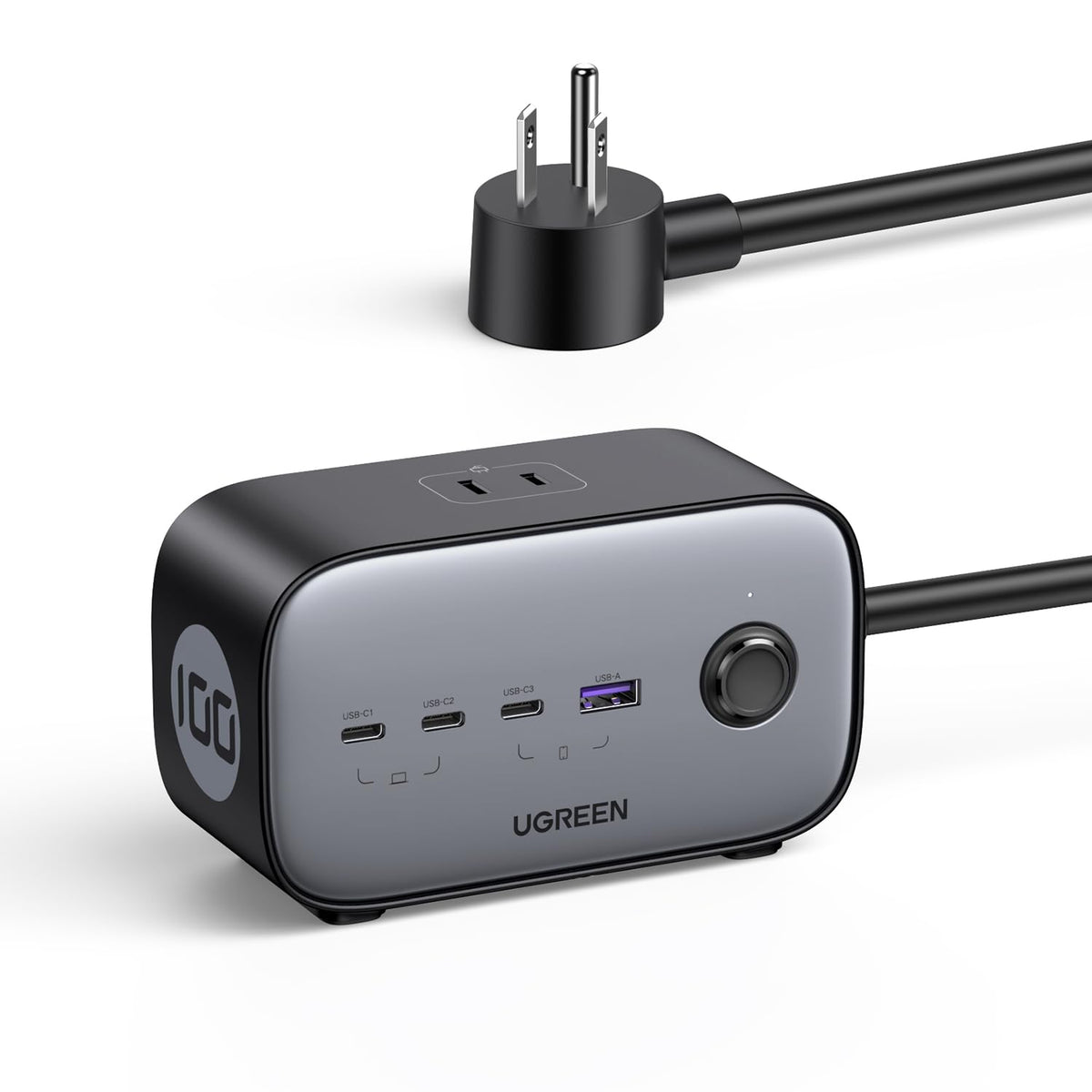 Ugreen 100W Usb C Charging Station With Ac Outlet, Nexode 7 In 1 Gan Power Strip For Home And Office, With 3 Ac, 3 Usb C & 1 Usb