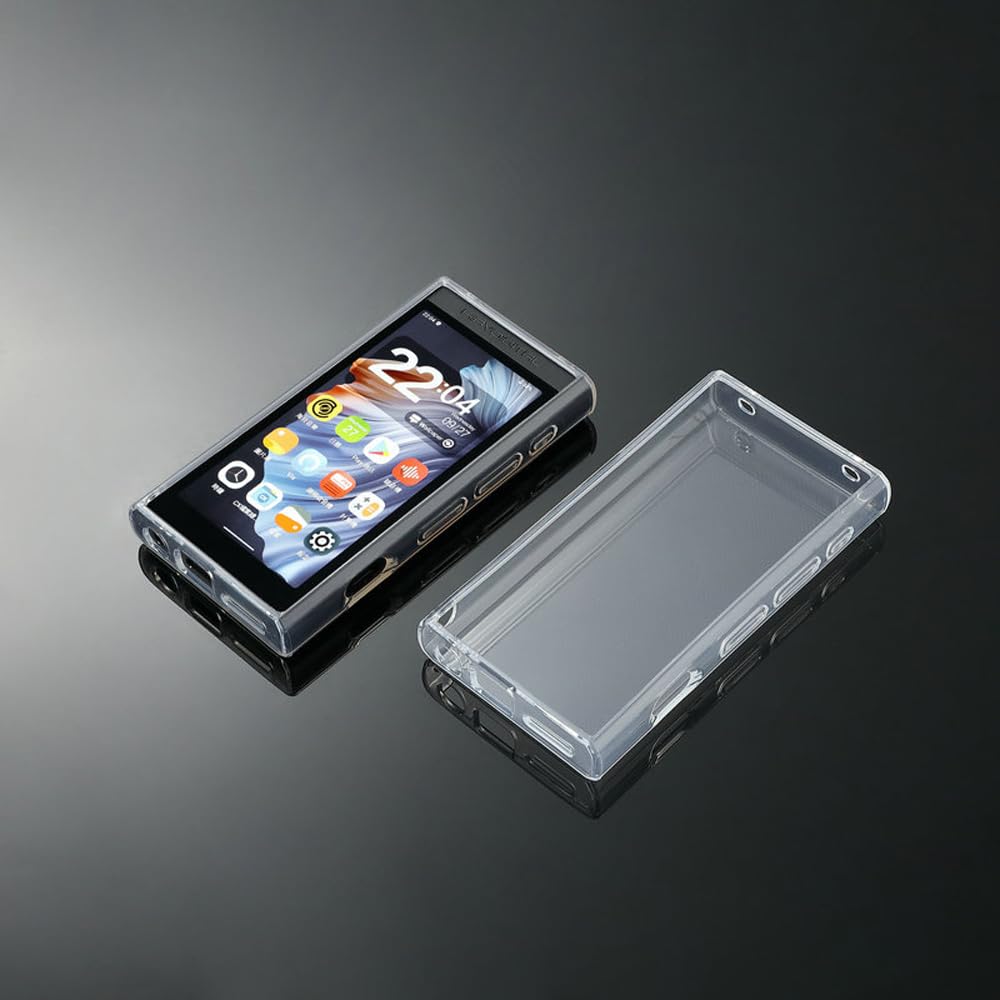 Audiopartner Soft Crystal Clear Tpu Protective Shell Skin Case Cover For Hiby Digital M300 Hifi Music Player (Clear Case And Gla