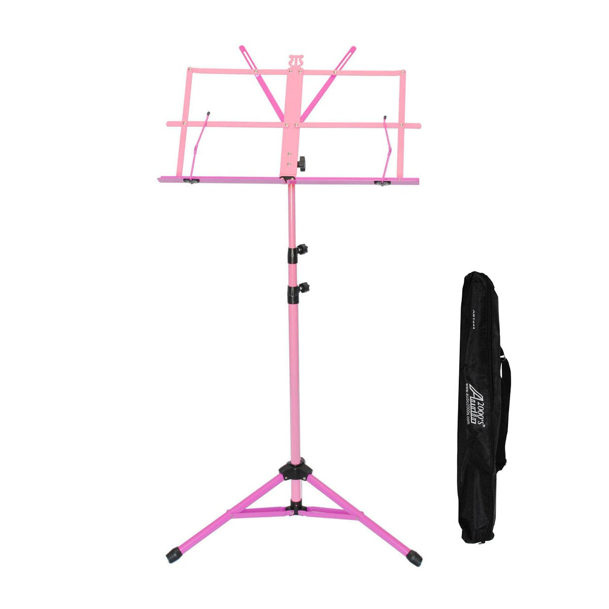Audio 2000S 60'' Height Portable Sheet Music Stand Pink/Magenta Ast4448