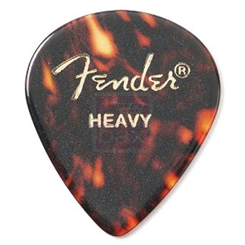 Fender 551 Celluloid Guitar Picks 12 Heavy, Premium Guitar Picks, Fender 1980551900