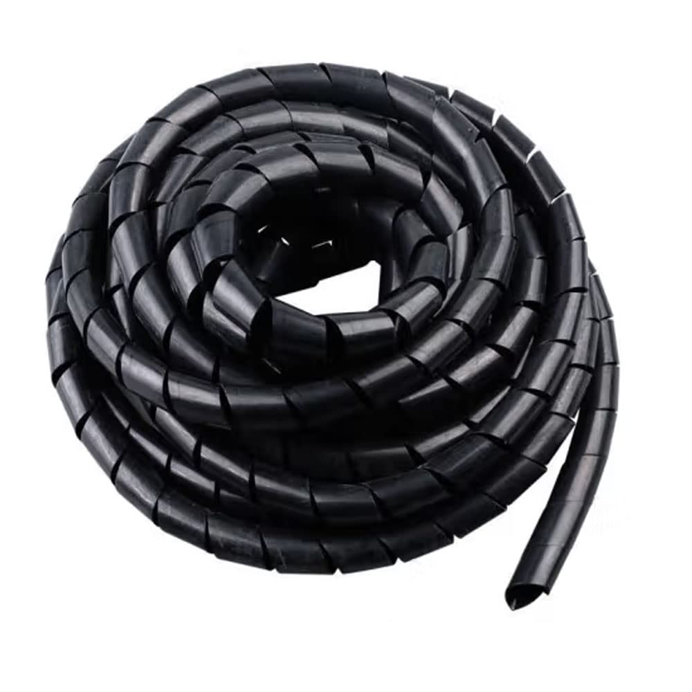 Spiral Cable Wrap  25 Ft 3/8'' Cable Management Sleeve Organizer For Computer Cable,Power Cord Audio Video Cable (3/8 Inch 25Ft,