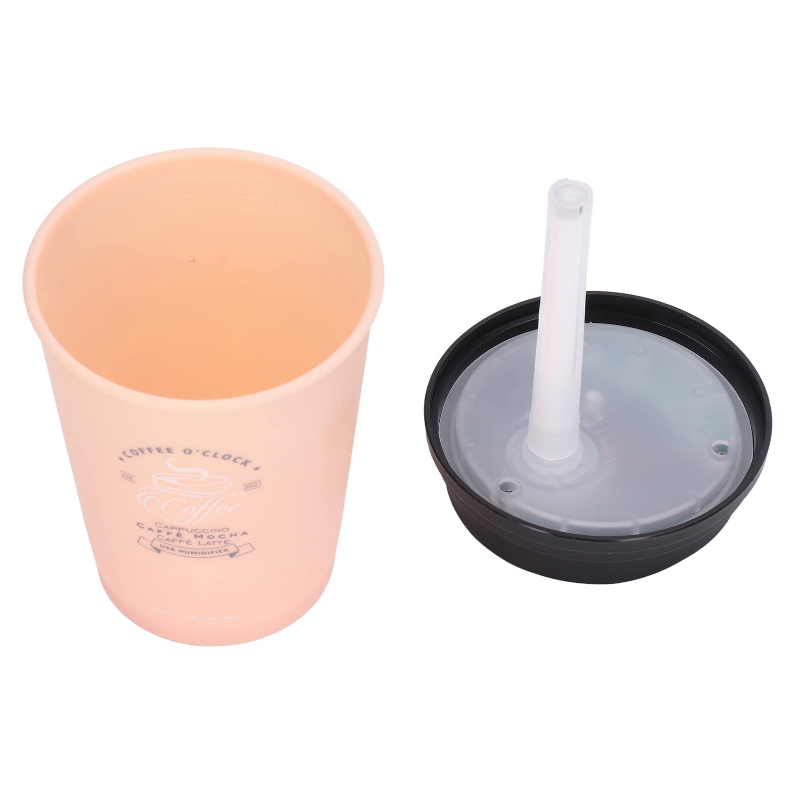 Mini Humidifier, Usb 300Ml Coffee Cup Low Noise Auto Off Desk Humidifier, Car Humidifier Diffuser, Small Humidifier, Portable Hu