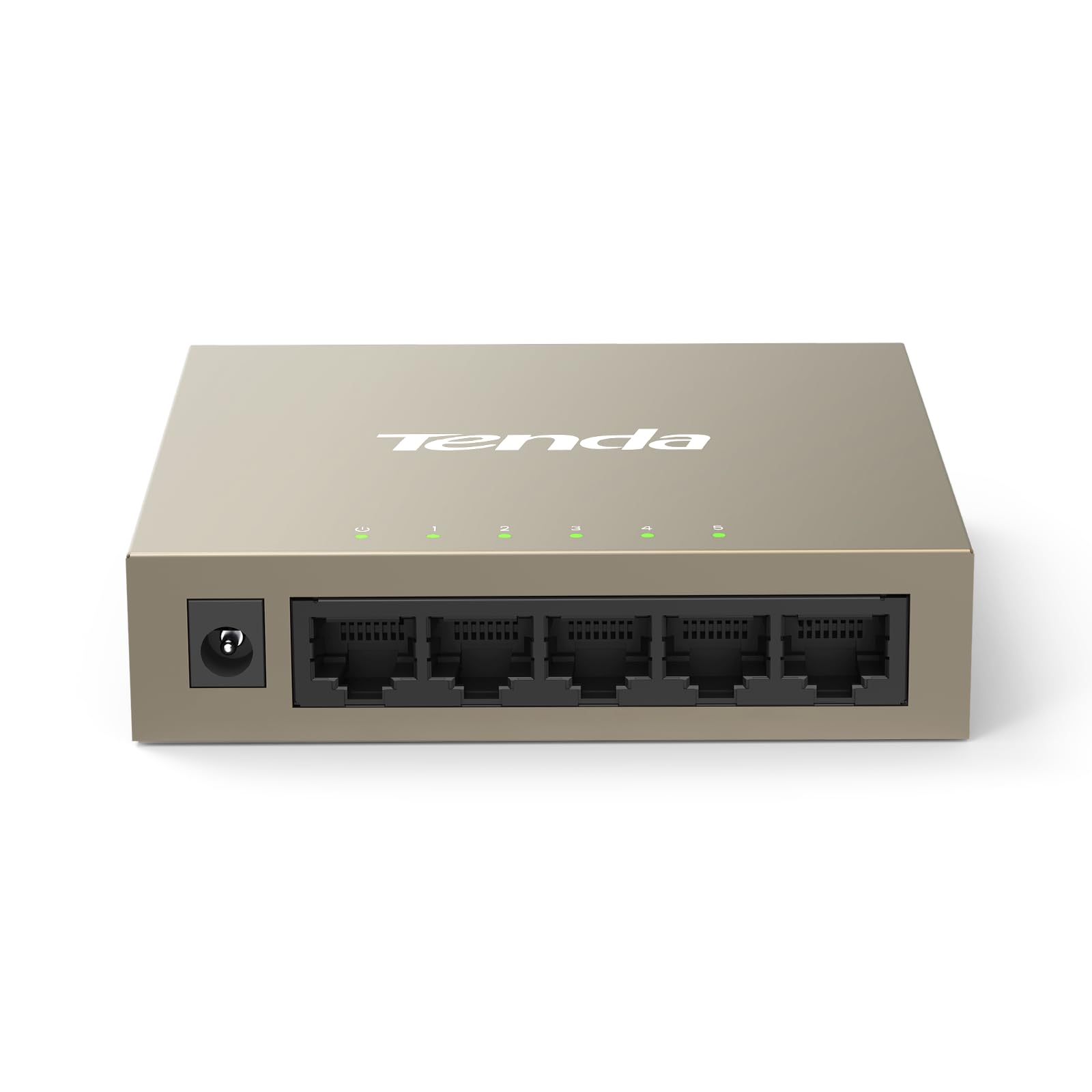 Tenda Tef1005D, 5 Port 10/100Mbps Fast Ethernet Unmanaged Switch, Network Hub, Ethernet Splitter, Plug & Play, Fanless Metal Des