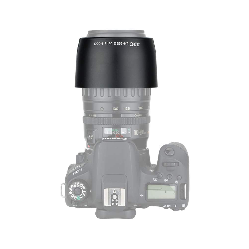 Jjc Et 65Iii Dedicated Lens Hood For Canon Ef 85Mm F/1.8 Usm, Ef 100Mm F/2.0 Usm, Ef 135Mm F/2.8 Sf, Ef 100 300Mm F/4.5 5.6 Usm