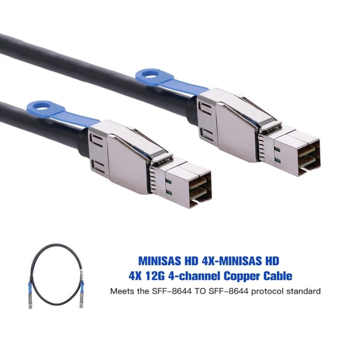 Chenyang Mini Sas Sff 8644 To Sff 8644 High Density Hd Data Server Raid Cable 0.5M
