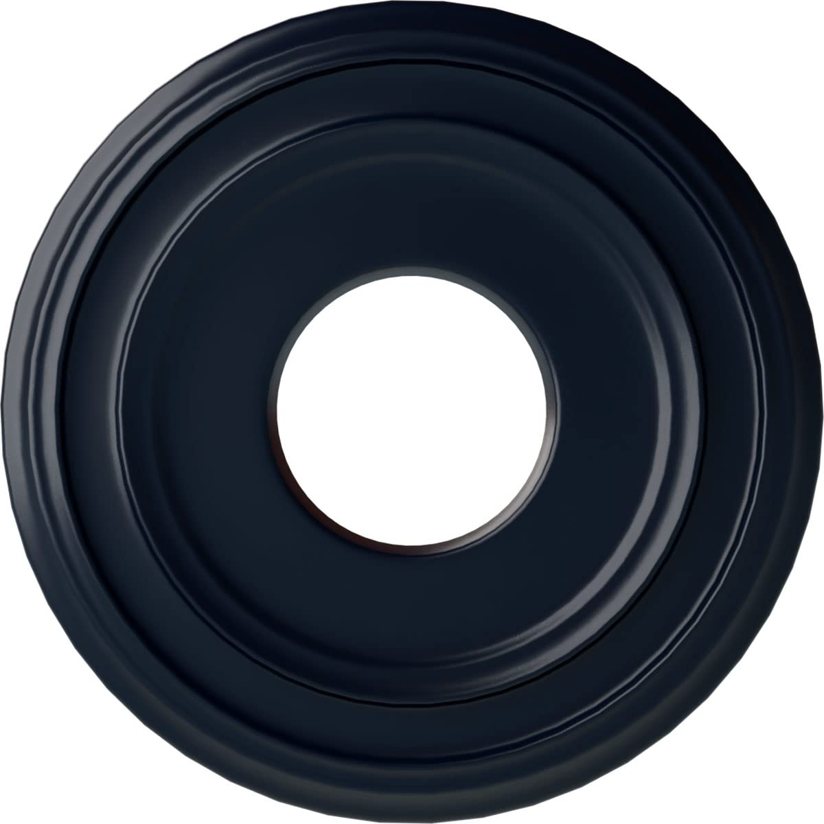 12 3/8OD x 4ID x 1 1/8P Classic Ceiling Medallion (Fits Canopies up to 7 1/4), Hand-Painted Midnight Dream