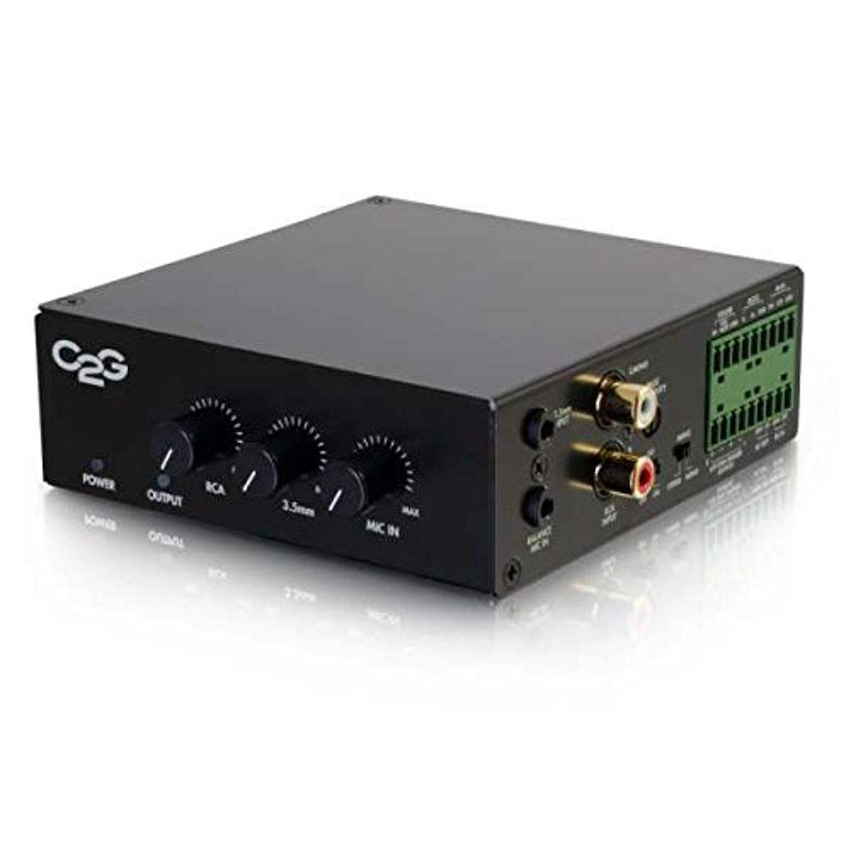 C2G 40880 8 Ohm 50W Audio Amplifier, Plenum Rated, Taa Compliant