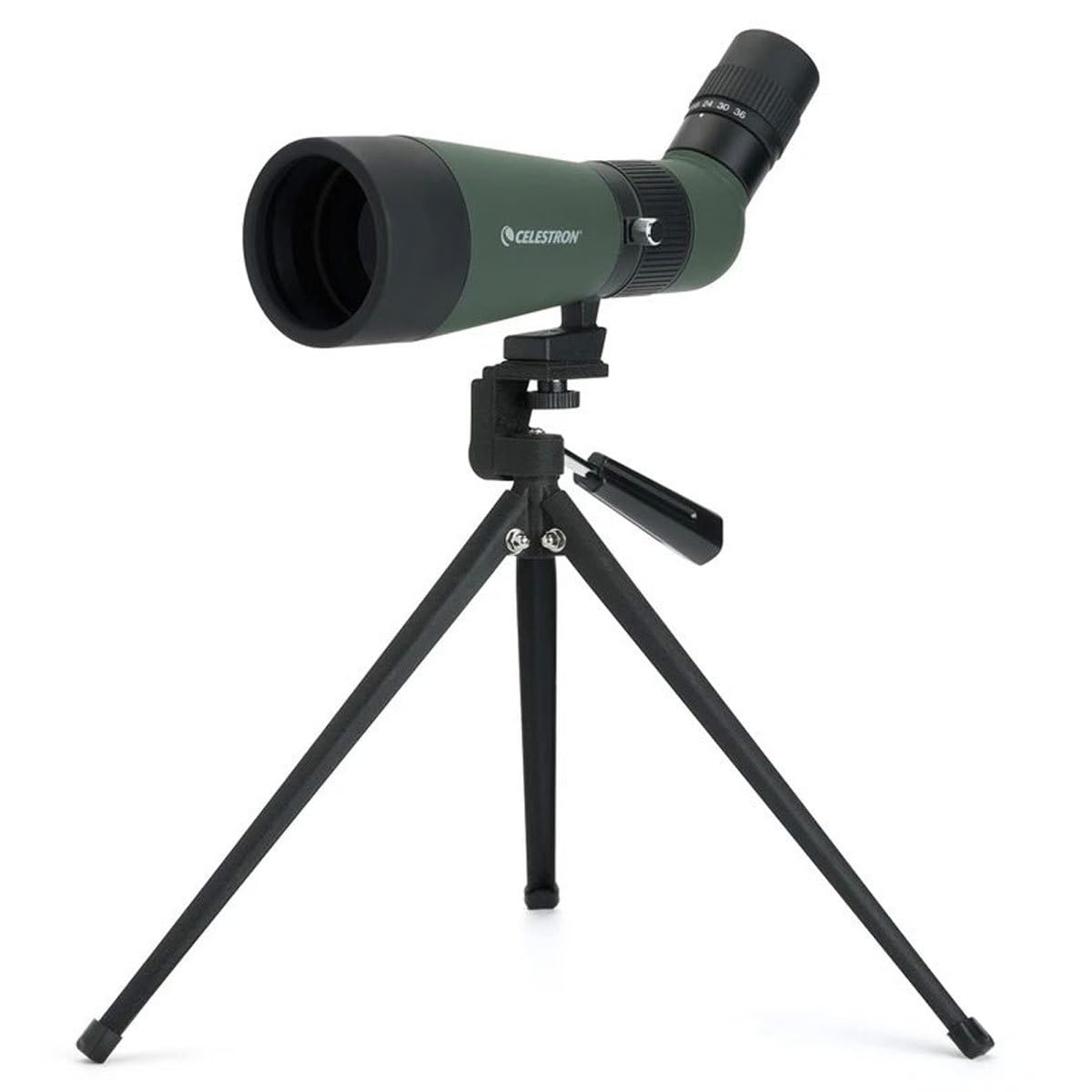 Celestron - Landscout 60Mm Angled Spotting Scope - Fully Coated Optics - 12-36X Zoom Eyepiece - Rubber Armored - Tabletop Tripod