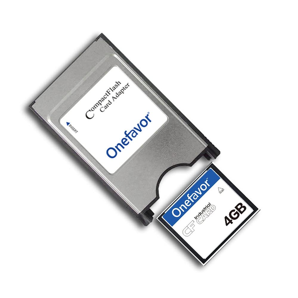 Onefavor Compact Flash To Pcmcia Ata Adapter Cf To Pc Card Adapter Pcmcia Ata Adapter For Cf 2 Card (Come With 4Gb Cf Memory Car