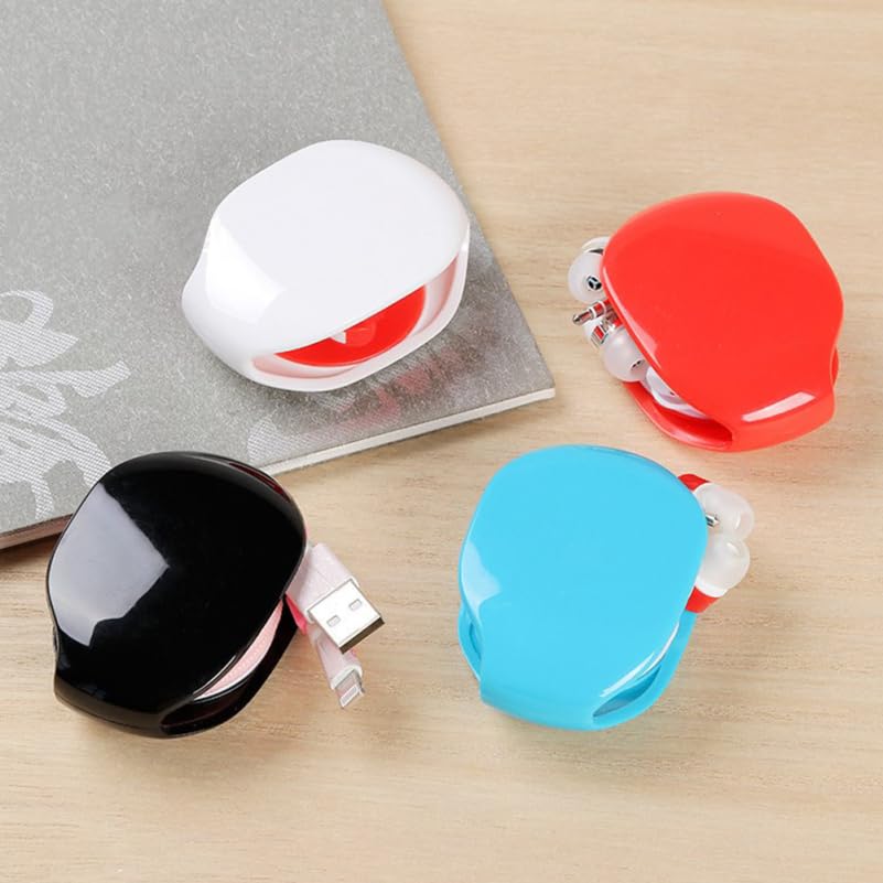 Angoily 12 Pcs Wire Organizer Cable Cord Keeper Phone Cord Winder Auto Cable Winder Retractable Cable Winder Headset Cable Holde