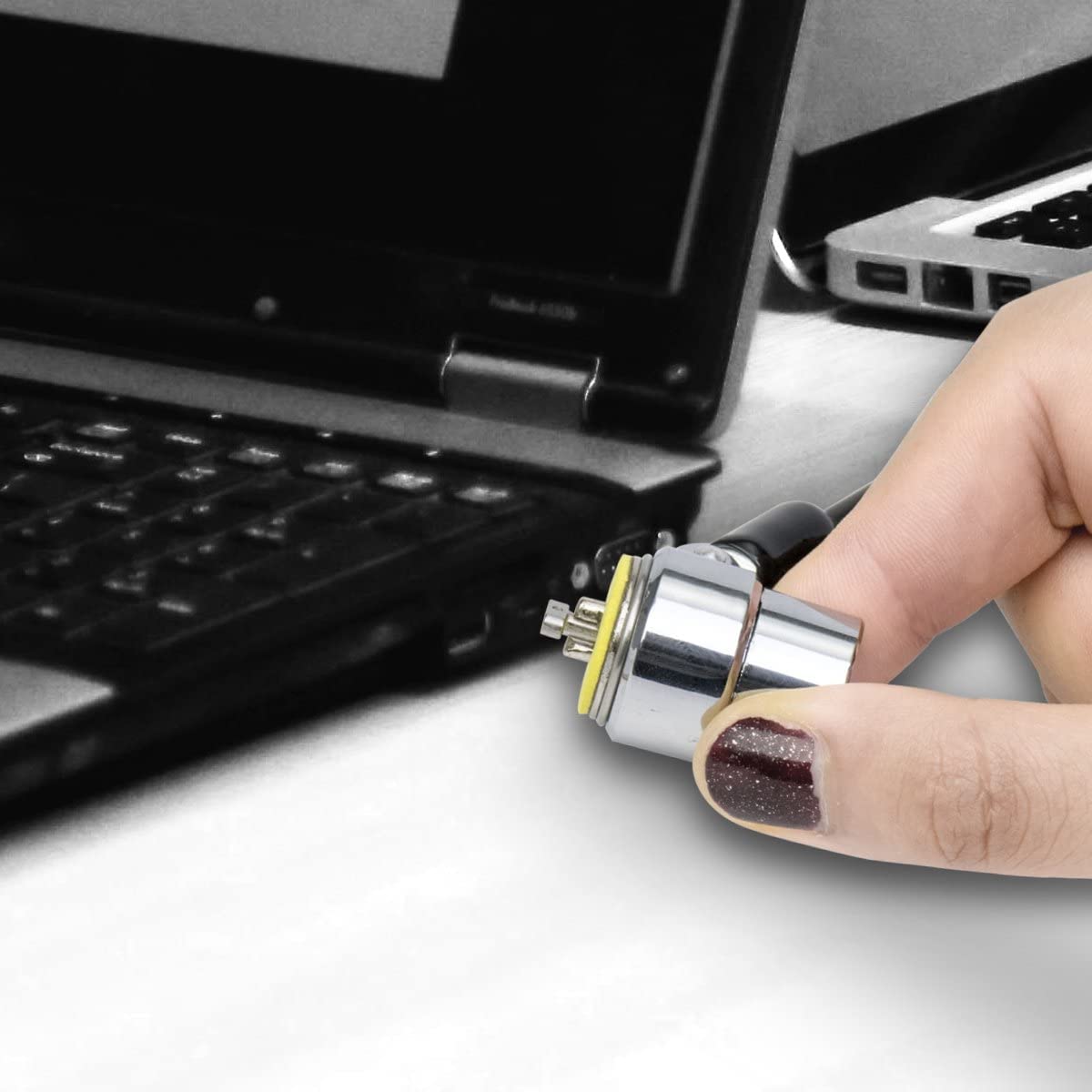 I3C Laptop Cable Lock Hardware Security Cable Lock Anti Theft Retractable Lock For Ipad Tablet Laptop Macbook Dell Hp Lenovo Kin