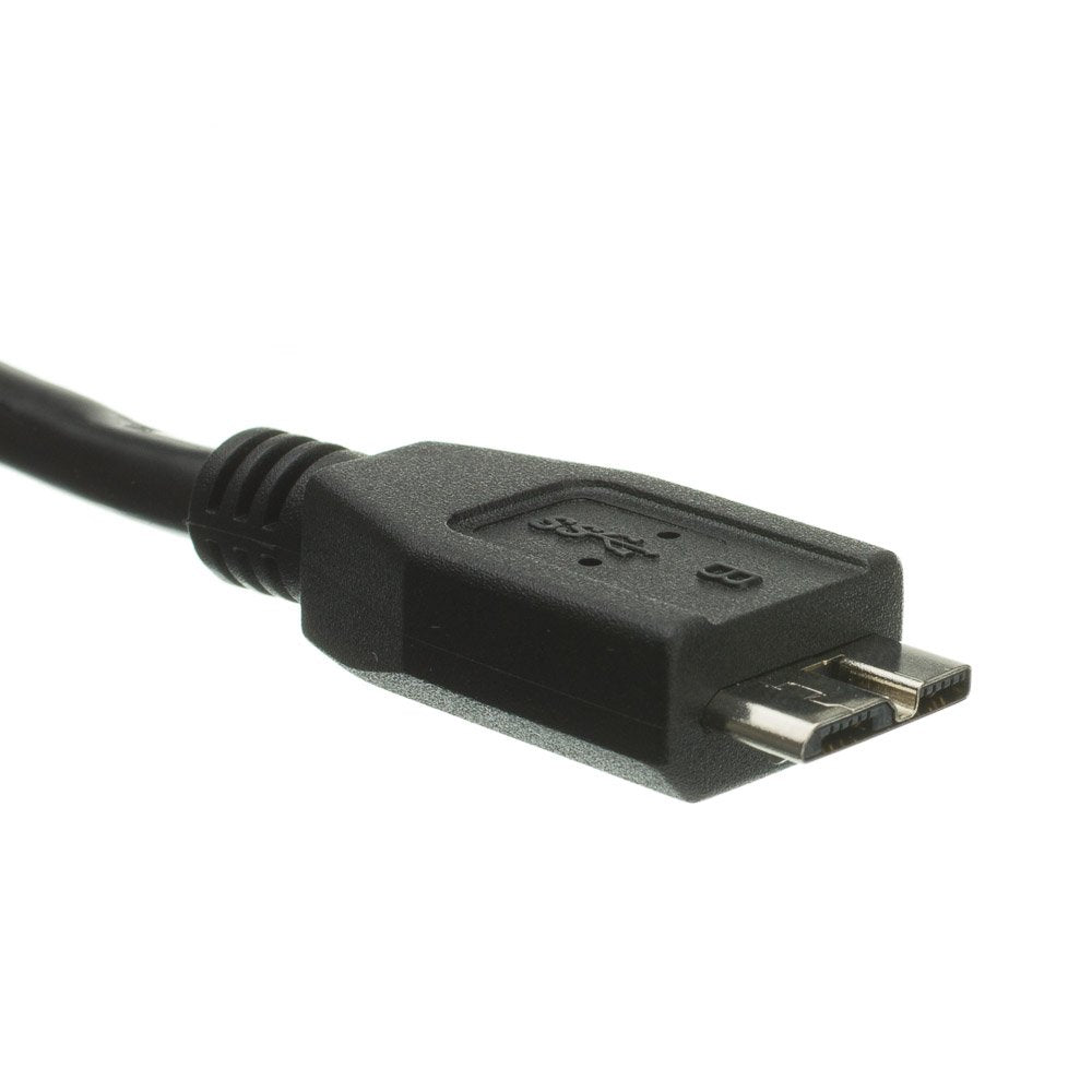 Cablewholesale Micro Usb 3.0 Cable, Black, Type A Male/Micro B Male, A Male To Micro B High Speed Usb Cable, 6 Ft