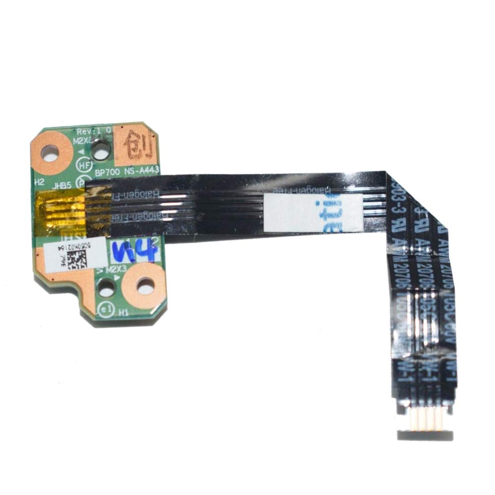 Zahara Power Switch Button Board Replacement For Lenovo Thinkpad P70 20Er 20Es, P71 20Hk 20Hl Bp700 Ns A443 Sc50K02164 5C50W8701