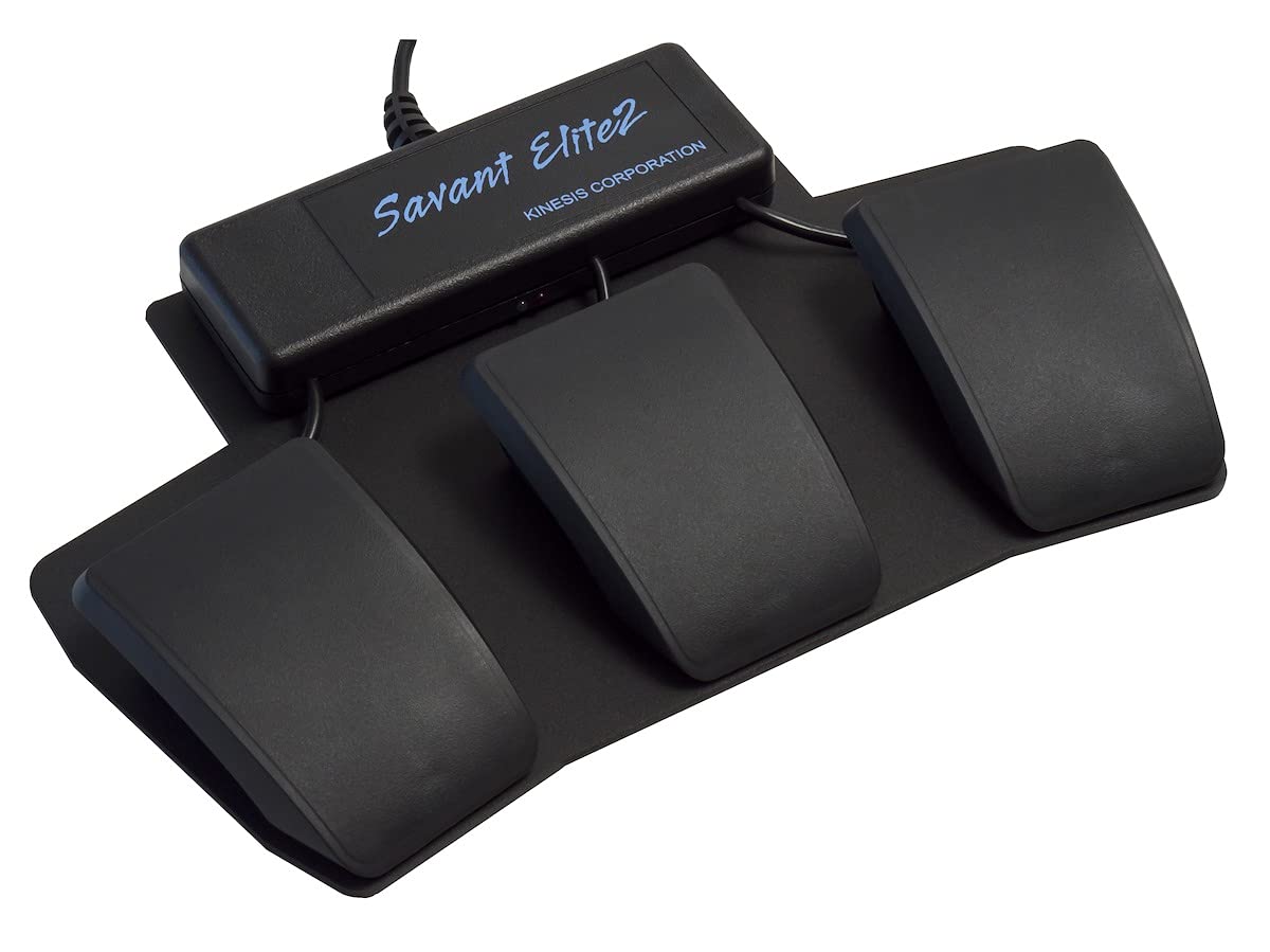 Kinesis Savant Elite2 Programmable Triple Foot Pedal (Fp30Aj  With Extra 4Th Jack)