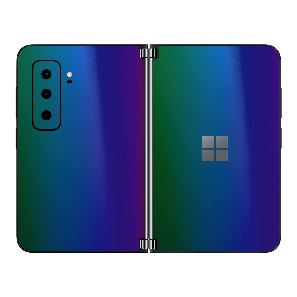 SopiGuard Sticker Skin for 2021 Microsoft Surface Duo 2 2nd Gen Edge-to-Edge Front and Rear Panels Vinyl Decal (Flip Lightning R