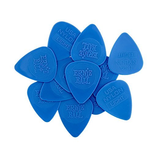 Ernie Ball Nylon Guitar Picks, Thin, 12 Pack (P09135)