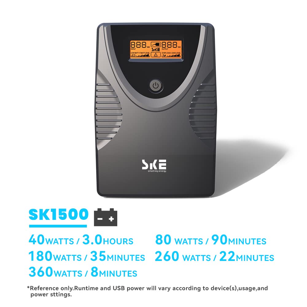 Ups Battery Backup And Surge Protector,Computer Uninterruptible Power Supply Units,Battery Backup Intelligent Lcd,Ske Back Ups,U