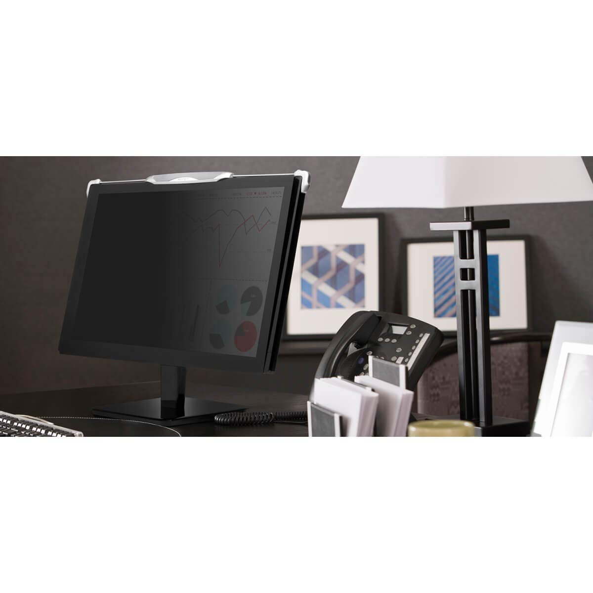 Kensington Snap 2 Flat Panel Privacy Filter For 20'' To 22'' Widescreen Flat Panel Monitor